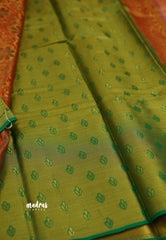 Kanchi Tissue Silk Saree With Floral Meenakari Motifs