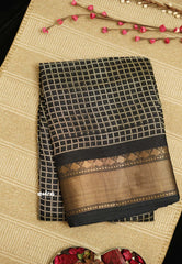 Saraswathi Printed silk Black