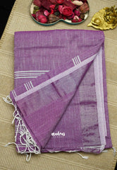 Nayanthara linen purple