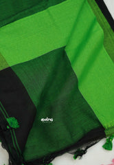 Ambuja Border khadi black with green