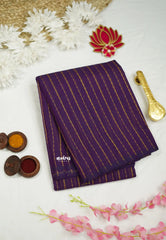 Karthigai silk cotton workwear with blouse Eggplant color