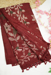 Jasmine Fancy Jute deep maroon