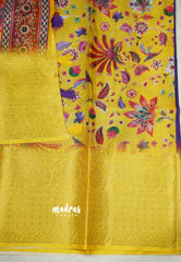 Shalini -  kota semi silk saree with rich banarasi pallu - Violte Purple