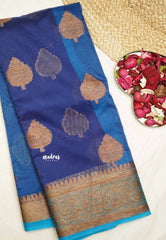 Durga - Traditional Banarasi rich weaving saree - Blue