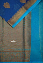 Durga - Traditional Banarasi rich weaving saree - Blue