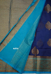 Durga - Traditional Banarasi rich weaving saree - Blue