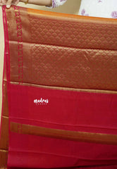 Orange - Durga - Banarasi katan silk full weaving body