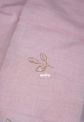 Peach Blush - Fancy cotton Saree with Tube Beats Zardosi Work Buttas and Pallu - Perfect for Office Wear | Summer Wear | Casual Wear