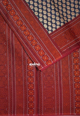 Navy Blue - Fine Quality Pure Cotton Saree with Jaipur Prints - Perfect for Regular Wear | Casual Wear | Summer Wear