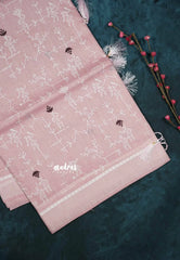 Design 3 - Pastel shades Haasini - Bamboo cotton silk with warli embroidery
