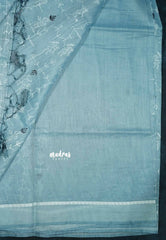 Design 3 - Pastel shades Haasini - Bamboo cotton silk with warli embroidery