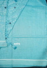 Design 3 - Pastel shades Haasini - Bamboo cotton silk with warli embroidery