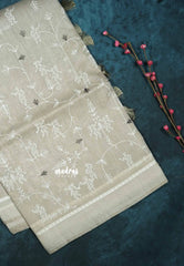 Design 1 - Pastel shades Haasini - Bamboo cotton silk with warli embroidery