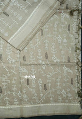 Design 2 - Pastel shades Haasini - Bamboo cotton silk with warli embroidery