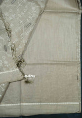 Design 2 - Pastel shades Haasini - Bamboo cotton silk with warli embroidery