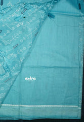 Design 2 - Pastel shades Haasini - Bamboo cotton silk with warli embroidery