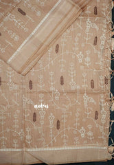 Design 2 - Pastel shades Haasini - Bamboo cotton silk with warli embroidery