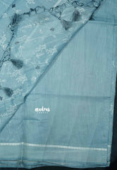 Design 1 - Pastel shades Haasini - Bamboo cotton silk with warli embroidery