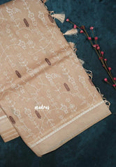 Design 2 - Pastel shades Haasini - Bamboo cotton silk with warli embroidery
