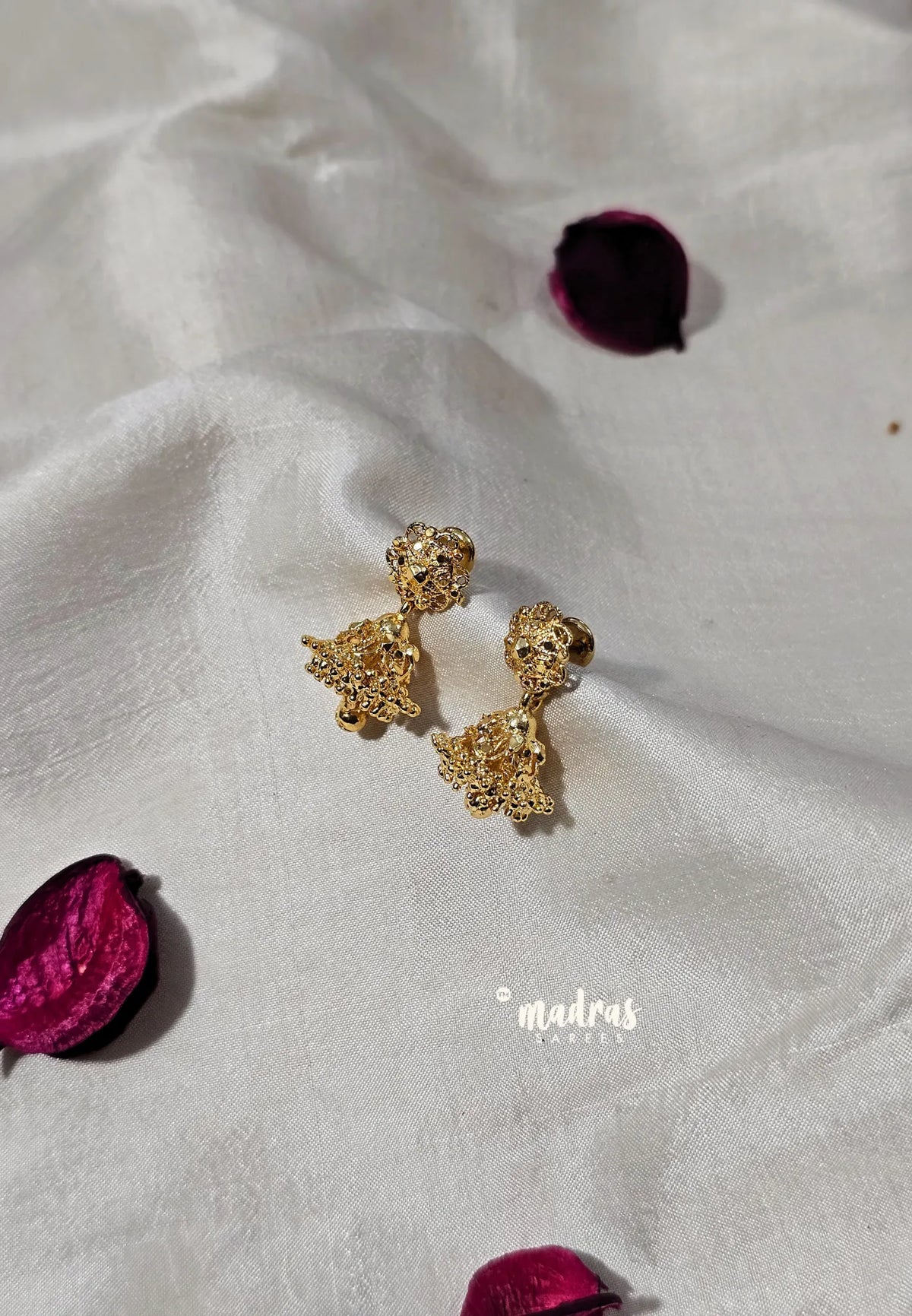 Premium 1 Gram Gold polish Trendy Traditional Jhumka Earrings