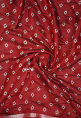 Black - Kalanjali chanderi silk cotton ikkat prints