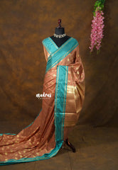 Onion Peach  - Kanimozhi - Soft Silk with Rettapet Border - Best for Festive Wear