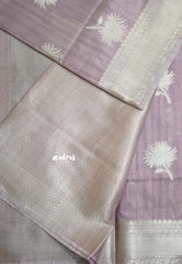 Earthy Onion Pink - Kanimozhi - Soft Silk with Grooves Zari Flower Buttas in Body with Zari Border - Best for Small Functions