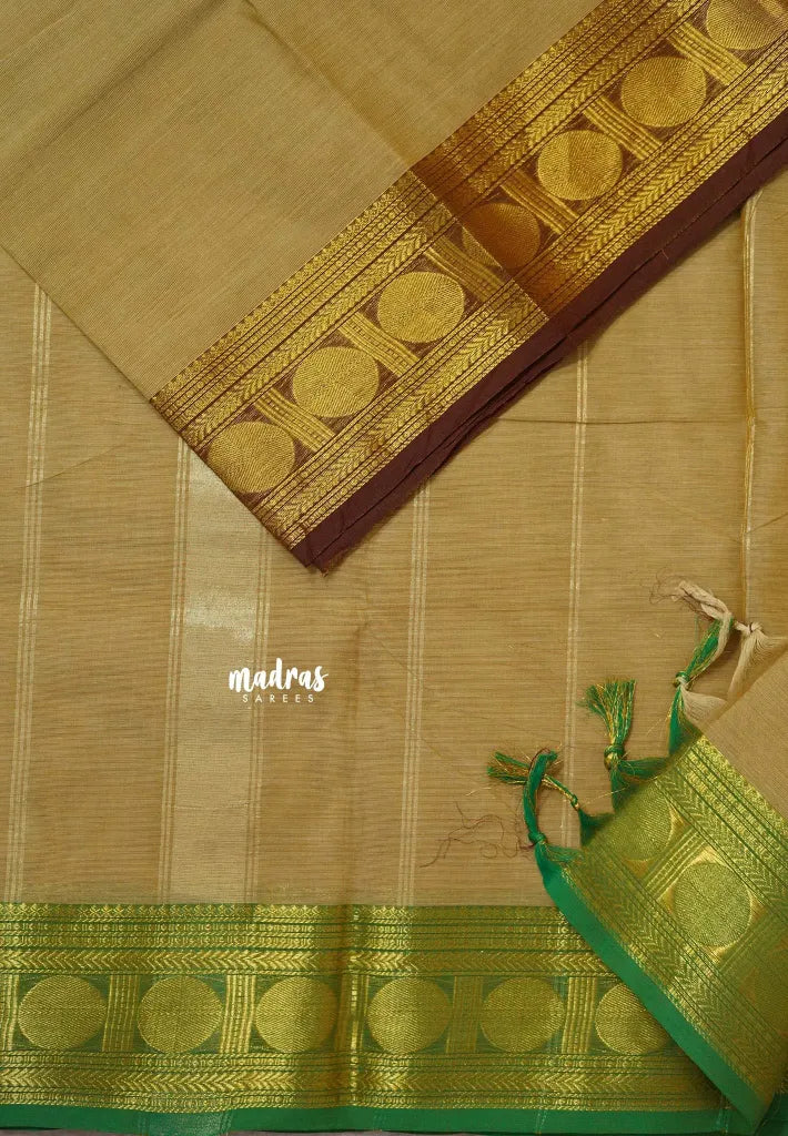 Sandal - Karthigai silk cotton rudraksham Ganga jamuna border
