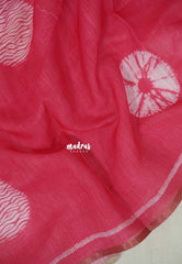 Candy Peach Pink - Linen Cotton Saree with Kalamkari Pallu and Blouse - Best for Office Wear | Casual Wear