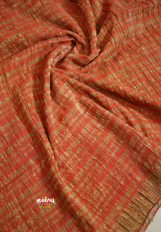 Jute ketiya RED - Madras Sarees 