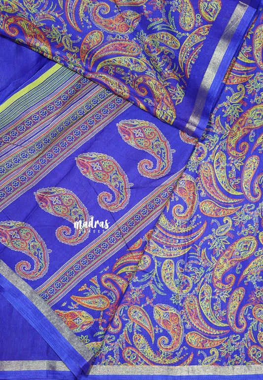 MS Blue - Ananya - Soft Mangalore silk