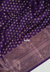 Rich Purple - Madhuram - Soft Matka Silk with Laksham Buttas Floral Border and Rich Pallu - Best for Diwali Festive