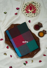 Multicolor with Dark - Madras Checks Pure Cotton Blouse Fabric Height 60 inch |  Soft Breathable Cotton Best for Frocks/Dresses/Anarkali/shirts/Kurtis