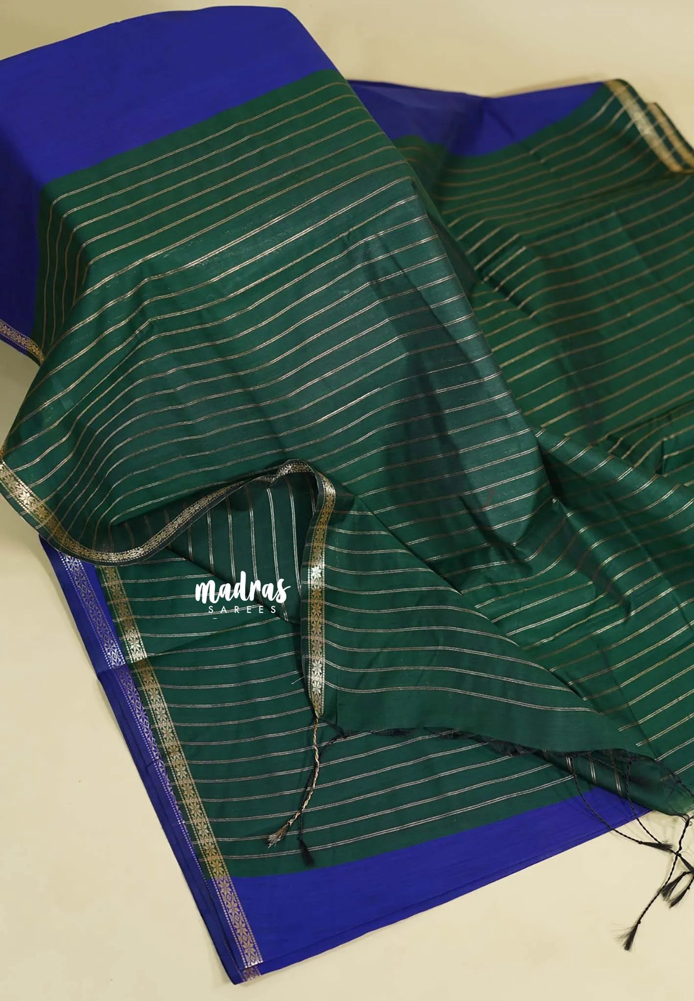 (PRE-BOOKING) MS Blue - Maheswari - Premium lightweight cotton silk with contrast pallu and blouse