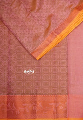 Rusty Rose Glow - Maheswari - Cotton Silk with Full Weaving Buttas - Best for Wedding gift