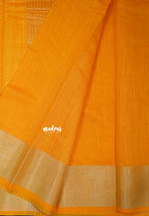 Sunrise Glow - Maheswari - Maheswari cotton silk with tissue border - Best for Simple Functions