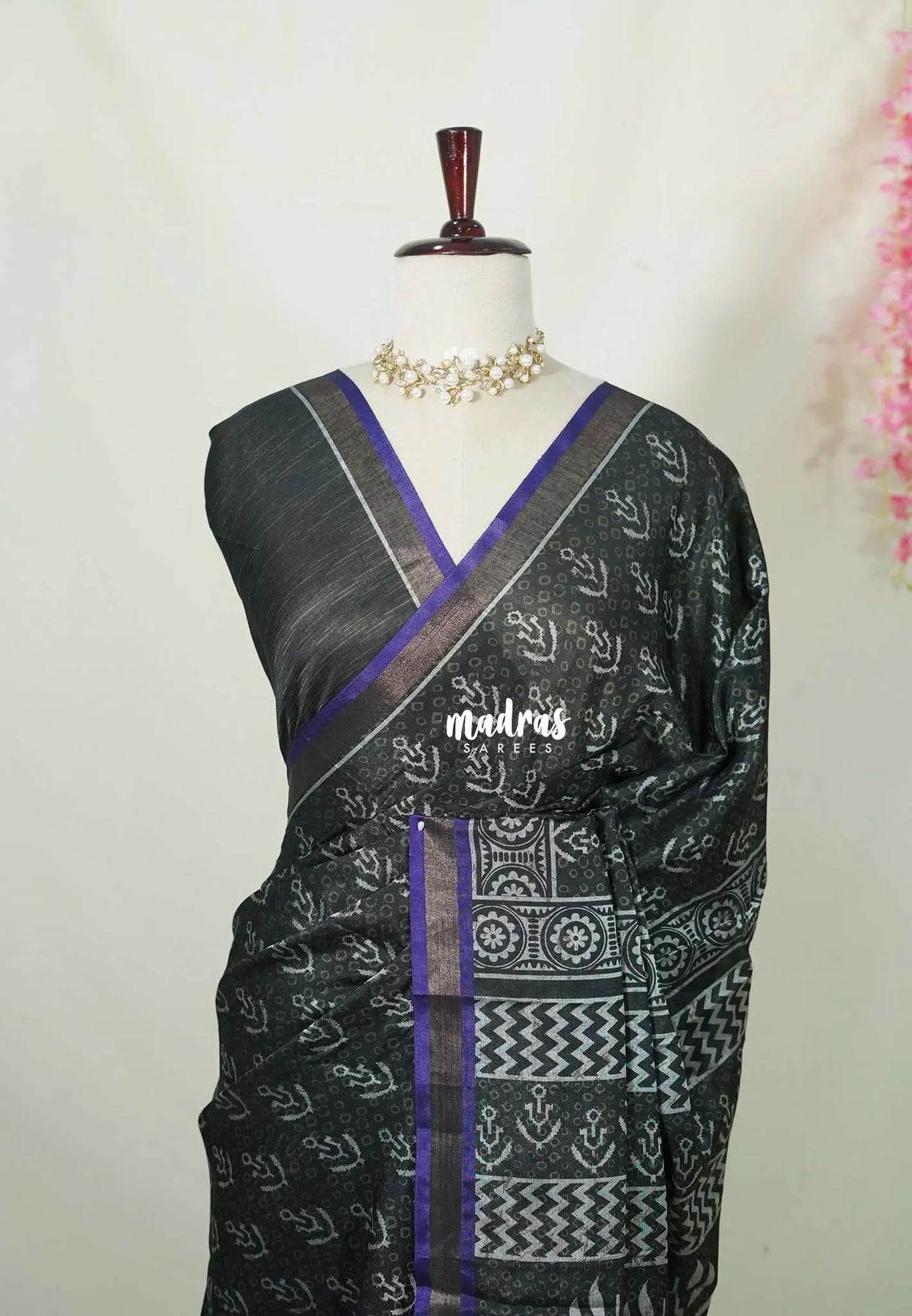 Midnight Green - Ananya - Soft Mangalore Silk Saree with Metallic Shades - Perfect for Office Wear | Casual Wear