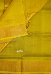 Mookuthi Amman silk cotton getti zari border with buttas - Purple with Neon yellow