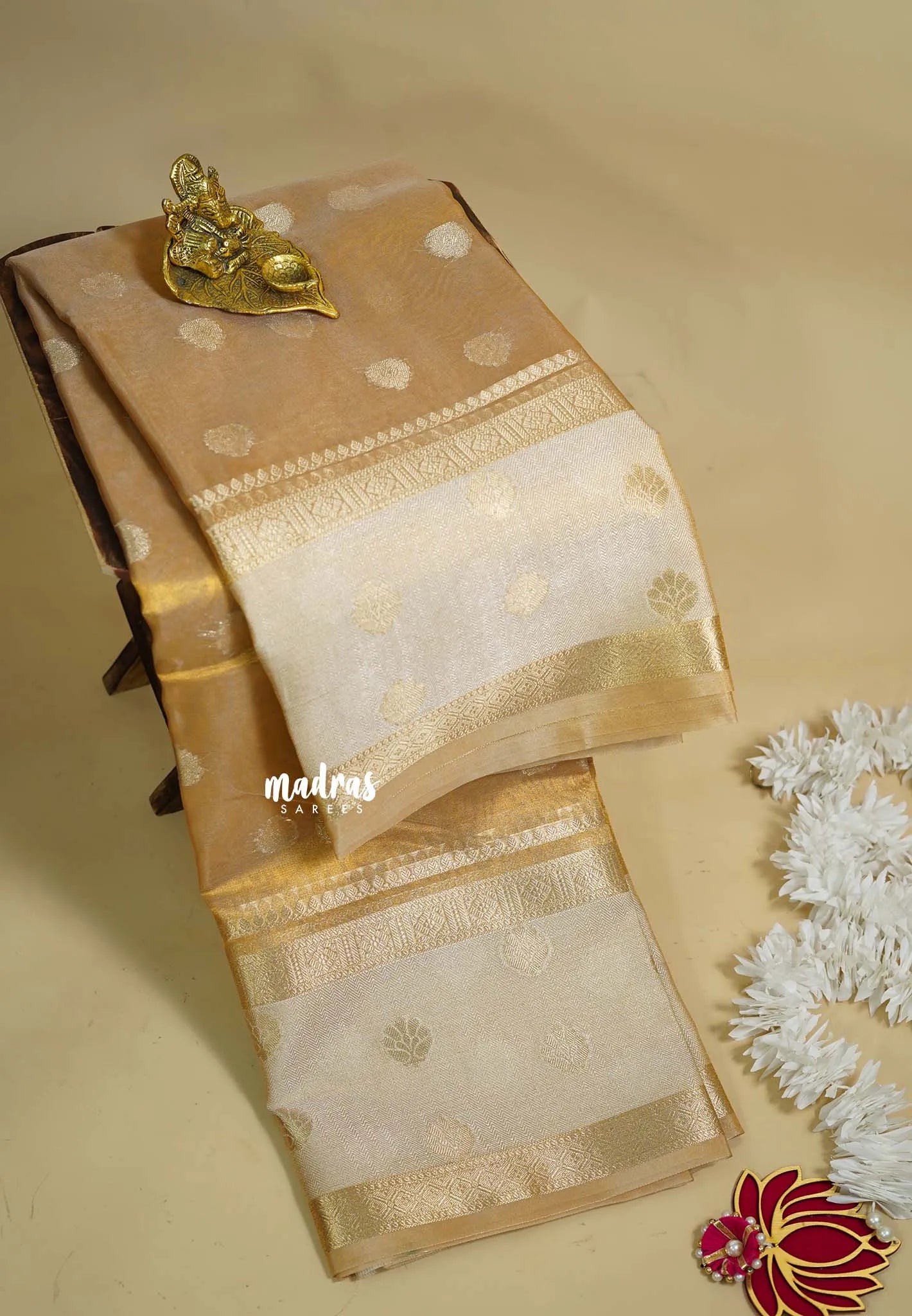 Golden glam  - Soft Organza Tissue Silk