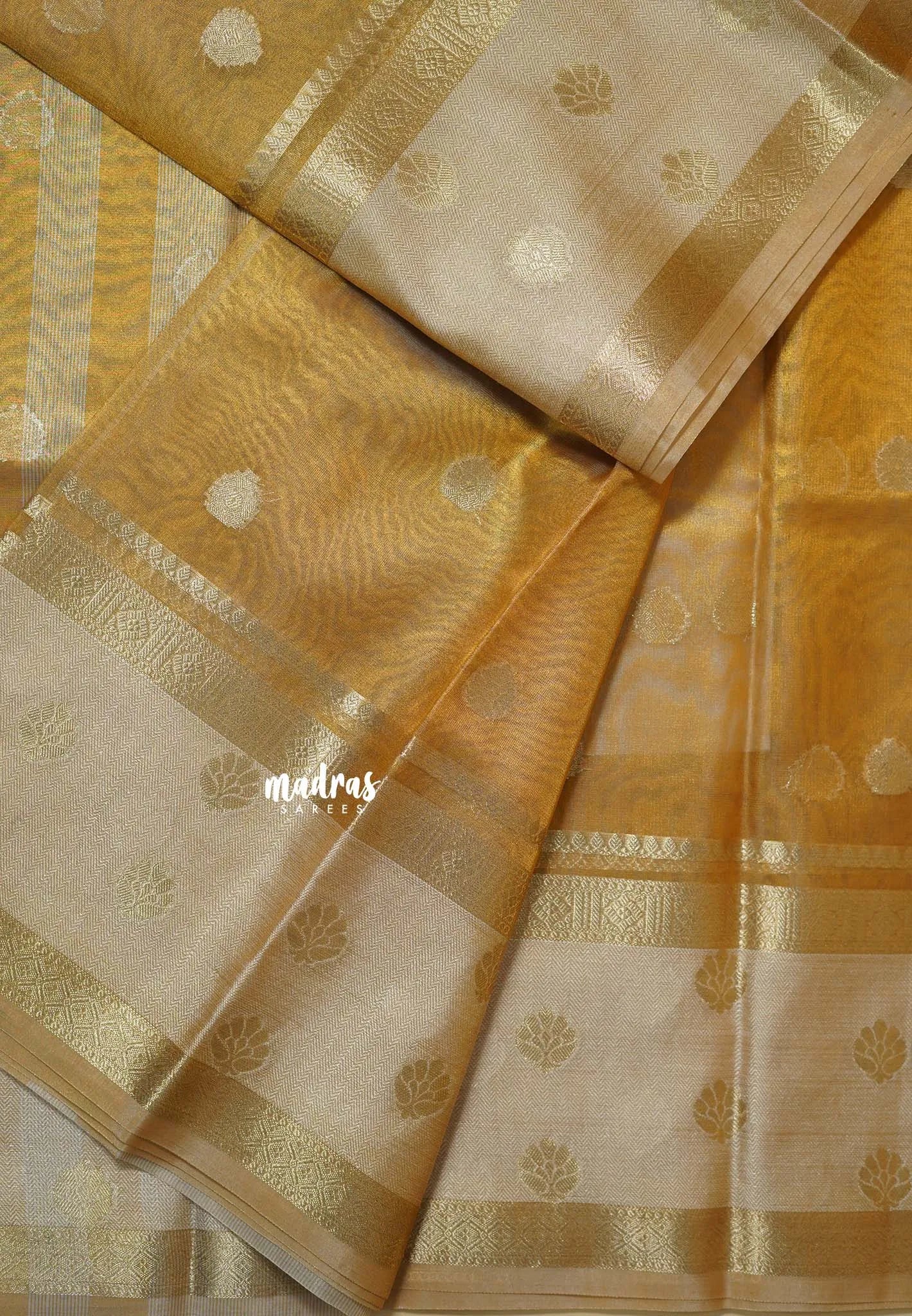 Golden glam  - Soft Organza Tissue Silk