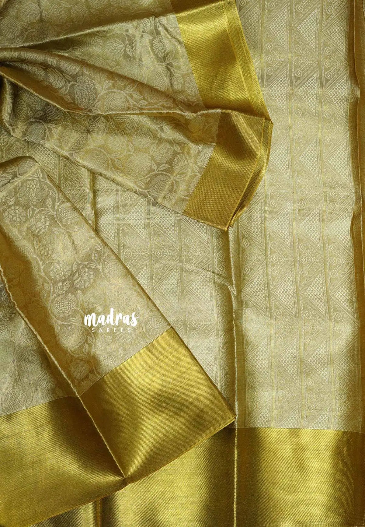 Gold - Thendral - Kanchi tissue semi silk