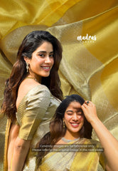 Thendral - Kanchi tissue silk Saree Janhvi Kapoor inspired - Gold