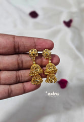 Premium 1 Gram Gold polish Trendy Traditional Jhumka Earrings