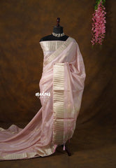 (PRE-BOOKING) Pastel Pink - Premium Jute Silk with sequence work body - Perfect for Night Functions