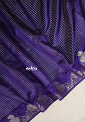 Royal Purple - Raaga Premium Semi tussar with Vaira Oosi Weaving Body -  Perfect for Festive Wear