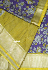 Purple Glow - Light weight Vasundra printed silk