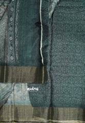 Light English Green - Premium printed silk Floral Design