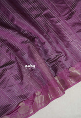 Mauve Onion Purple - Raaga Premium Semi tussar with Vaira Oosi Weaving Body -  Perfect for Festive Wear
