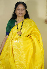 Pure Handwoven Tussar Jamdani Silk Saree (Silk Mark Certified)