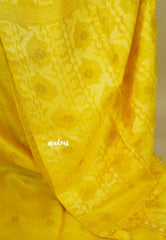 Pure Handwoven Tussar Jamdani Silk Saree (Silk Mark Certified)